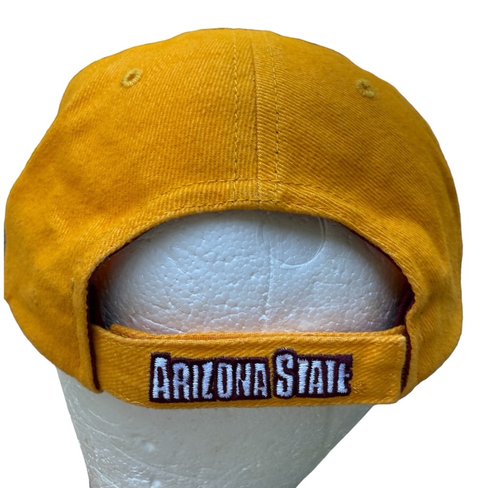Asu Sun Devils Adjustable Strap Back Cap Maroon &… - image 4